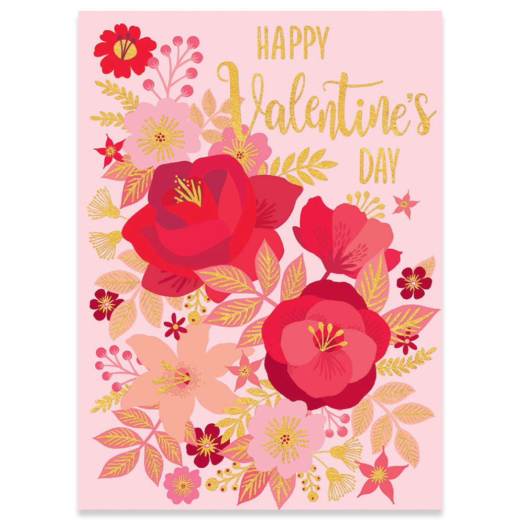 Gold Leaves Greeting Card