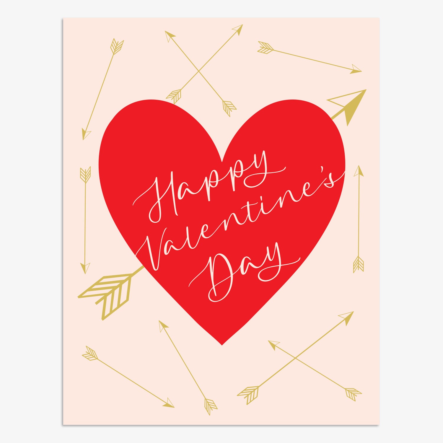 Happy Valentines Day Heart Greeting Card