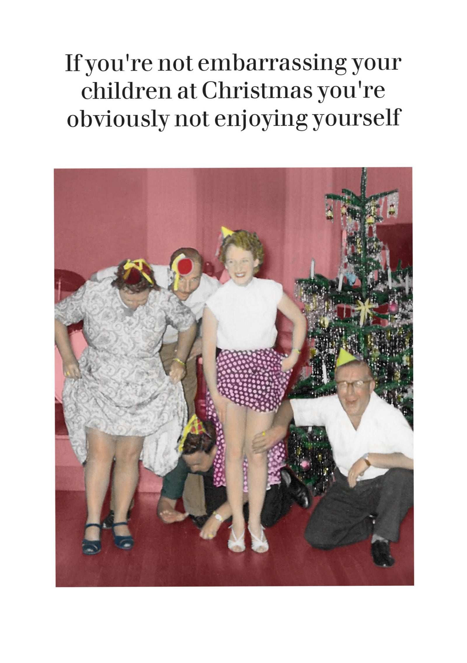 Embarrassing At Christmas Greeting Card