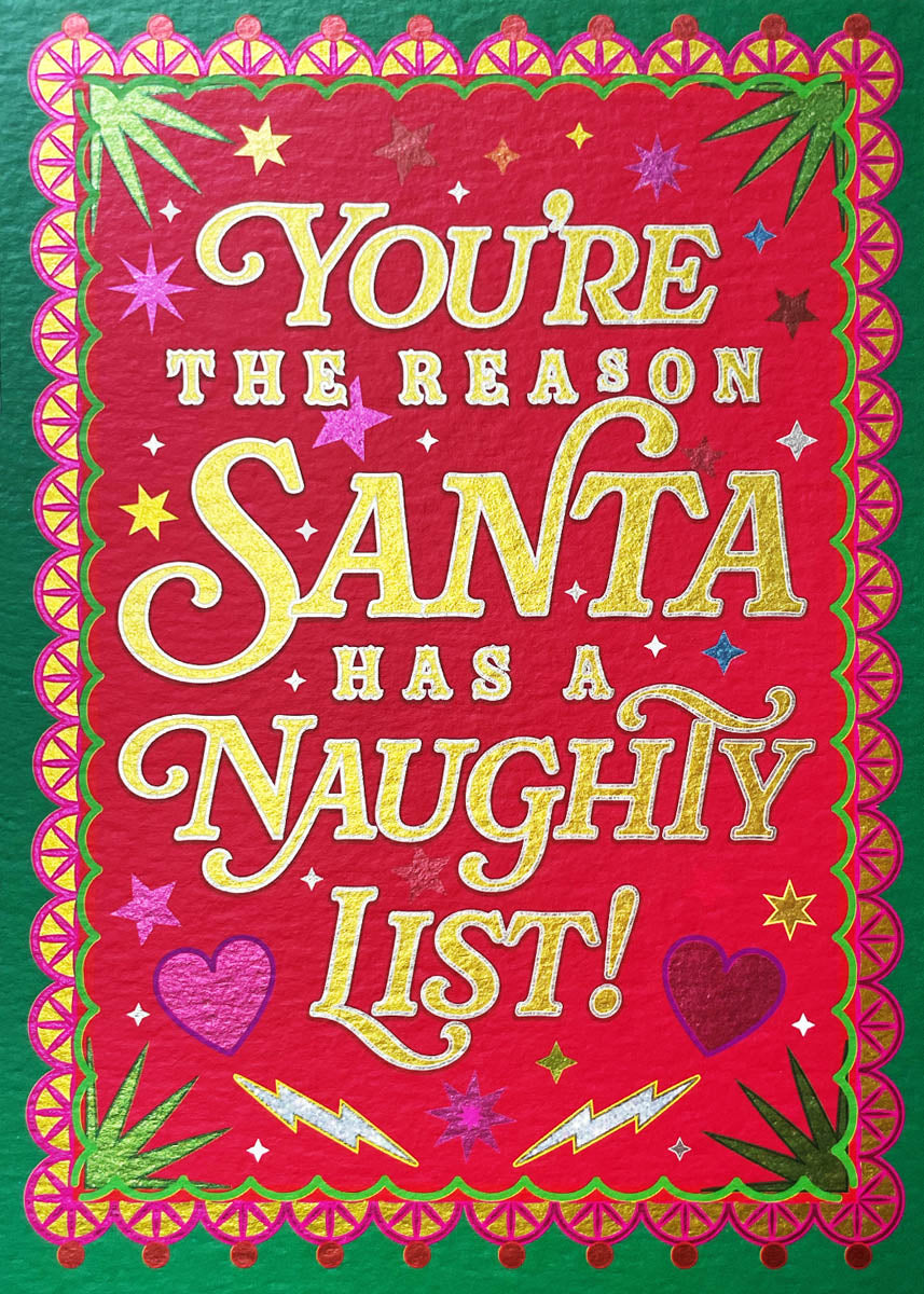 Naughty List Greeting Card