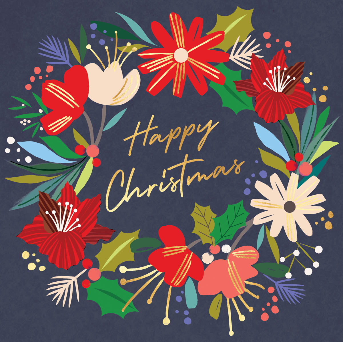 Christmas Wreath Greeting Card