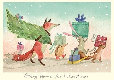 Going Home For Xmas Greeting Card