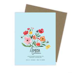 Happy Bloomin' Birthday Card | Flower Birthday Card: White