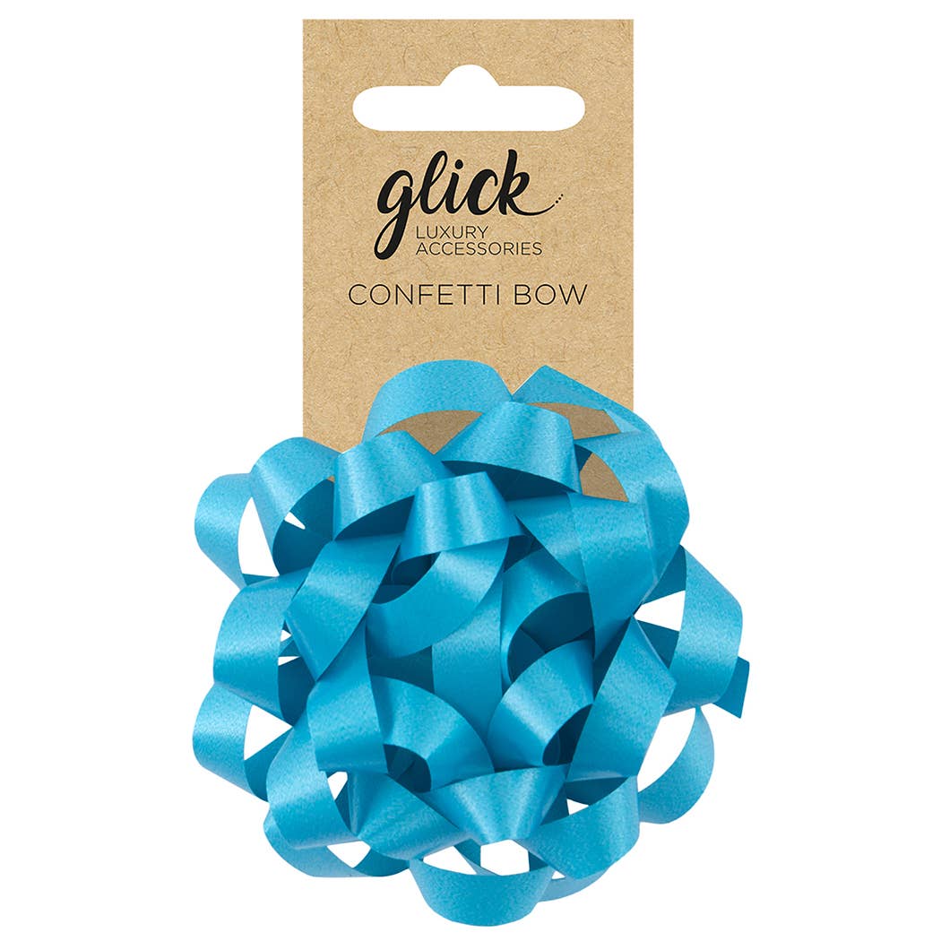 BOW CONFETTI BOW AQUA