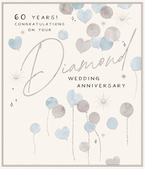 60 Diamond Anniversary Card