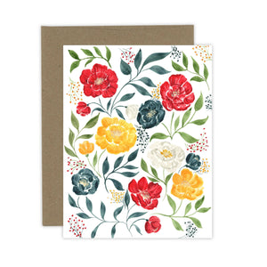 Color Pop Florals Card | Everyday Card: Kraft