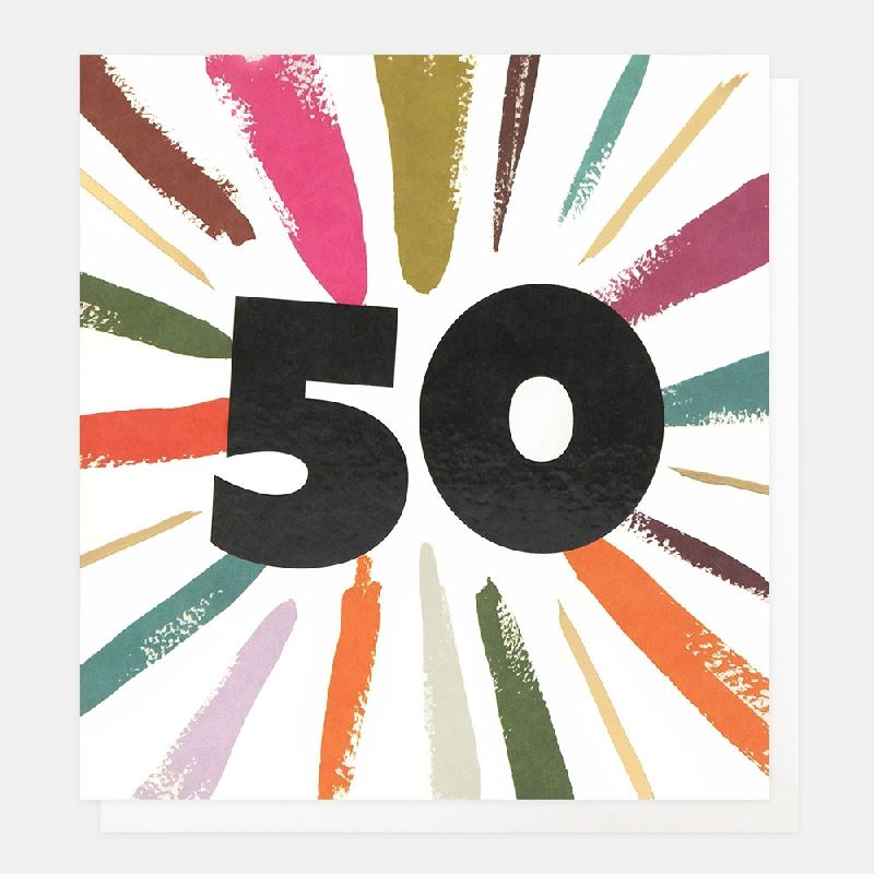 50 Birthday Greeting Card