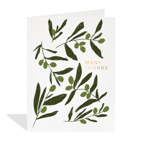 Olive Thanks Greeting Card