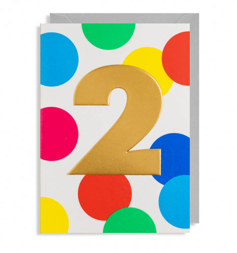 Number 2 Greeting Card