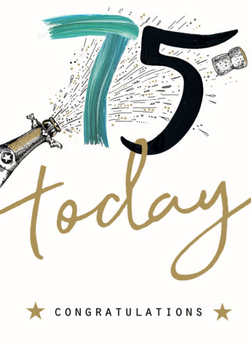 75th Special Day Greeting Card