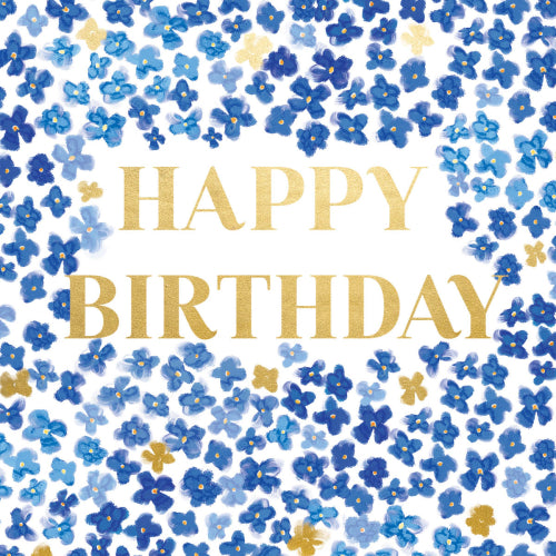 Blooms Of Blue Greeting Card