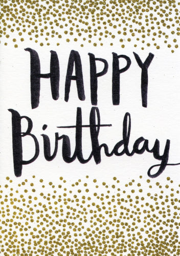 Happy Birthday Sparkle Greeting Card