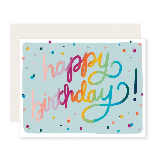 Happy Birthday Dots Greeting Card
