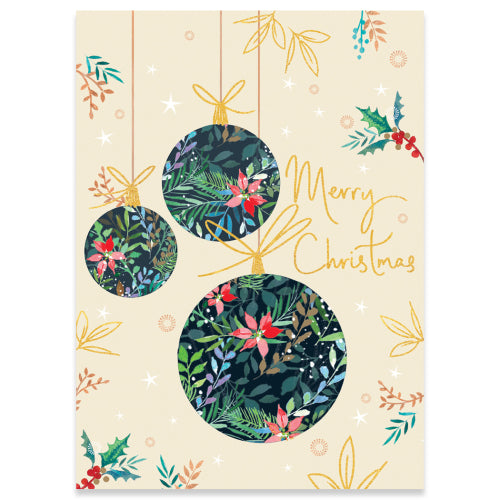 Starry Baubles Greeting Card
