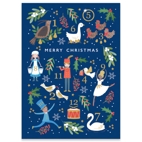 12 Days Of Xmas Greeting Card