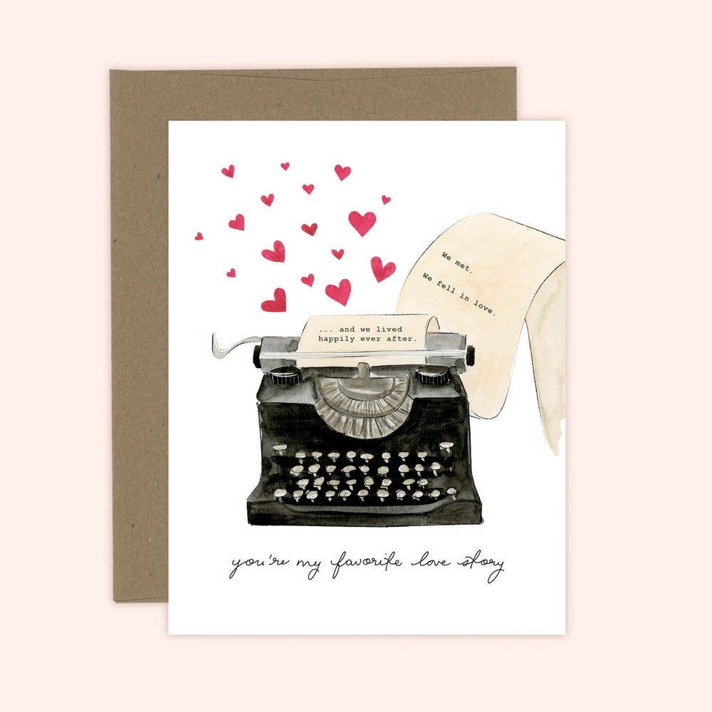 You're My Favorite Love Story -Anniversary Love card: Kraft
