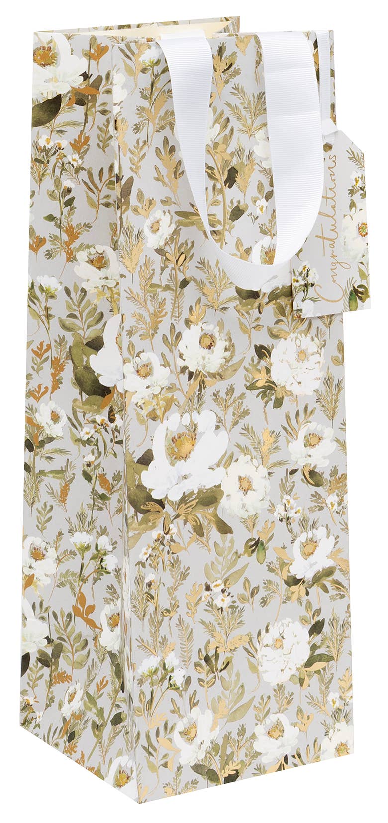 Bag Bottle XL Congratulations Floral