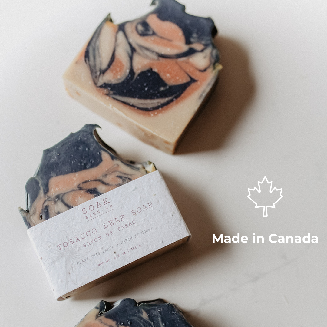 Tobacco Leaf Soap Bar - - Canadian Handmade
