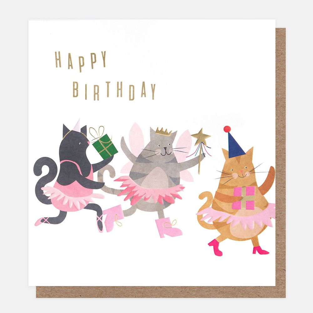 Happy Birthday Cats Card