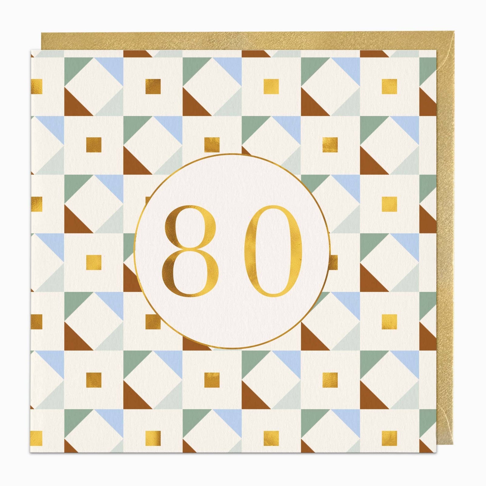 Geo 80 Birthday Card