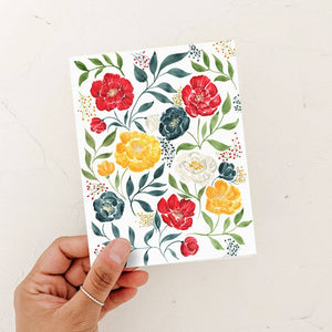 Color Pop Florals Card | Everyday Card: Kraft
