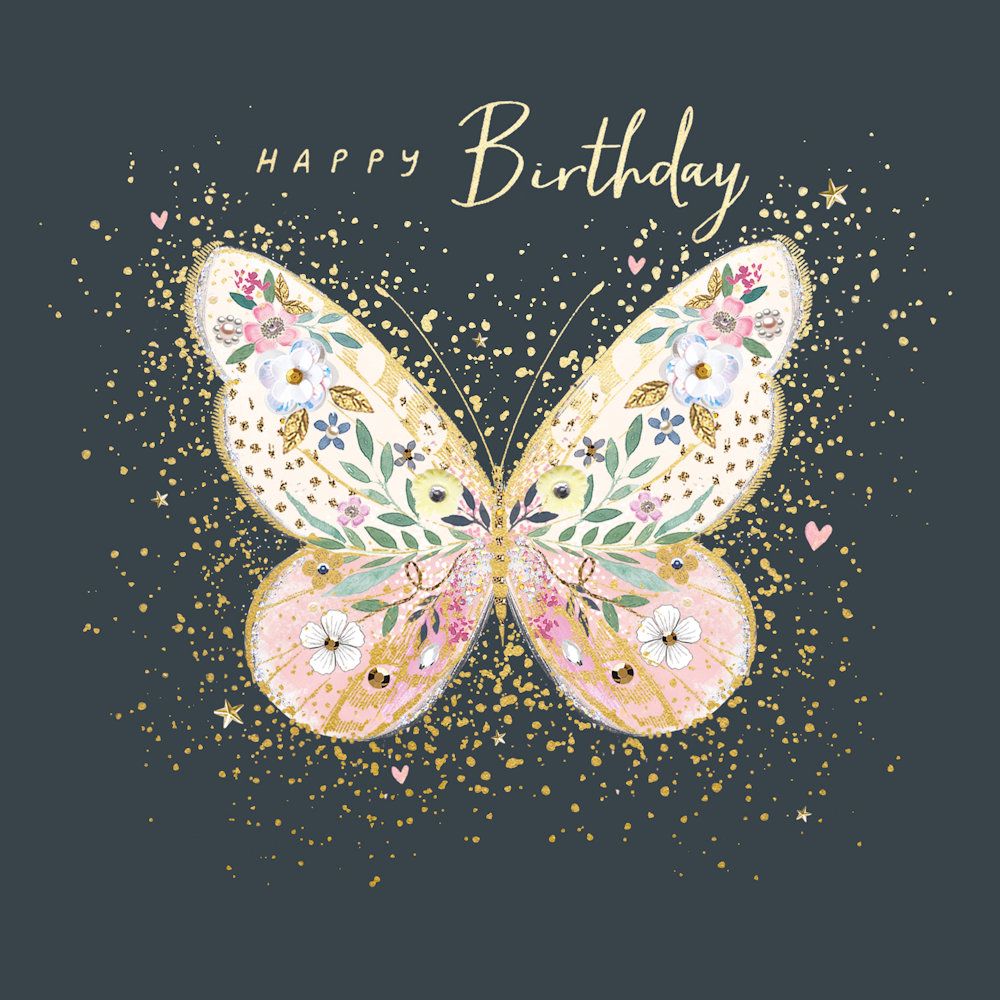 Birthday Butterfly Greeting Card