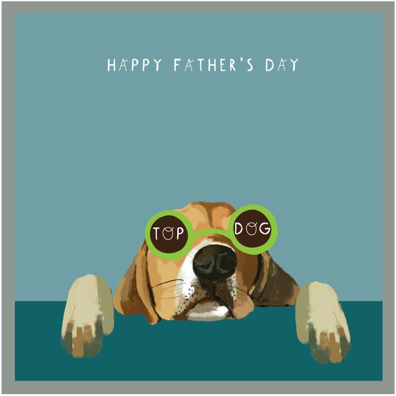 Happy Father's Day Dog Greeting Card