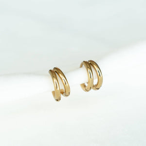 The Amara Double Hoops
