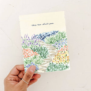 This Too Shall Pass Card | Sympathy Condolence Card: White