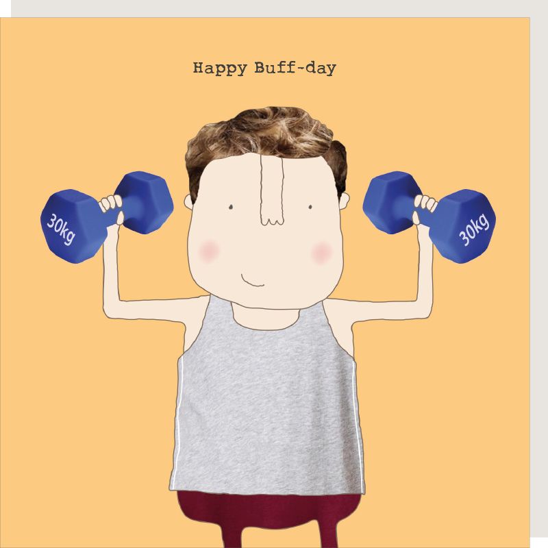 Buff Birthday Card