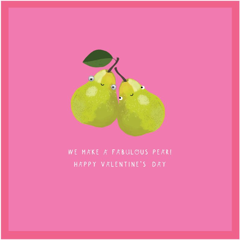 Googly Fabulous Pear Greeting Card