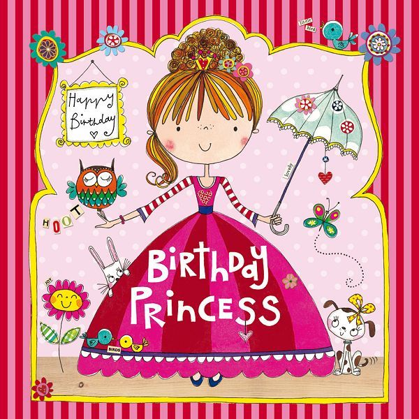 Princess with Parasol Greeting Card
