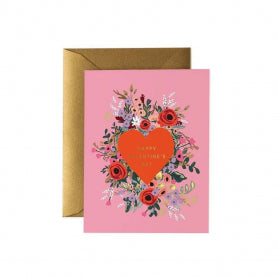 Blooming Heart Valentine's Day Greeting Card