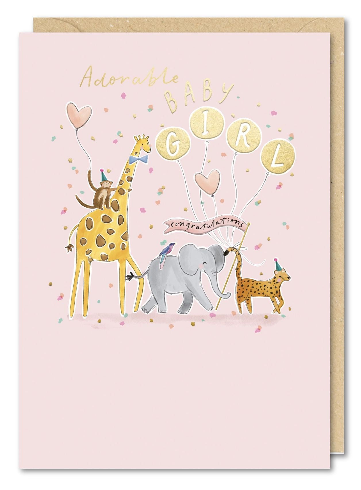 Adorable Baby Girl Card