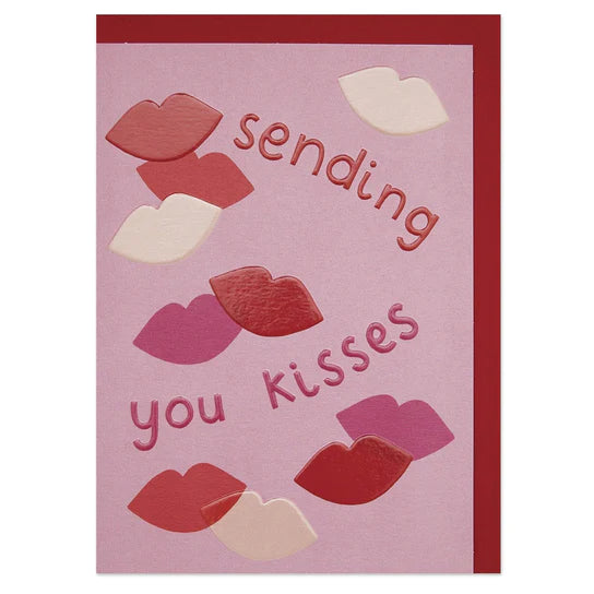 Sending You Kisses Greeting Card