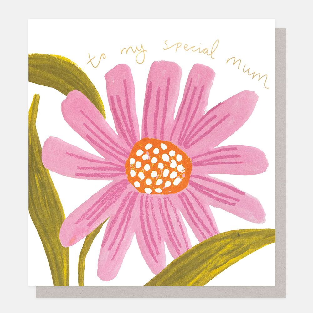 Special Mum Flower Greeting Card