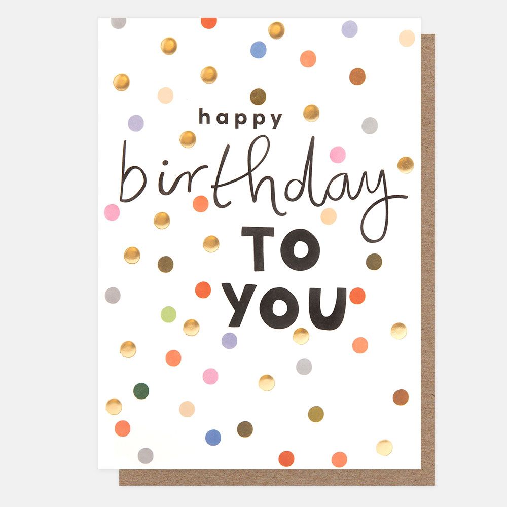 Happy Birthday To You Card