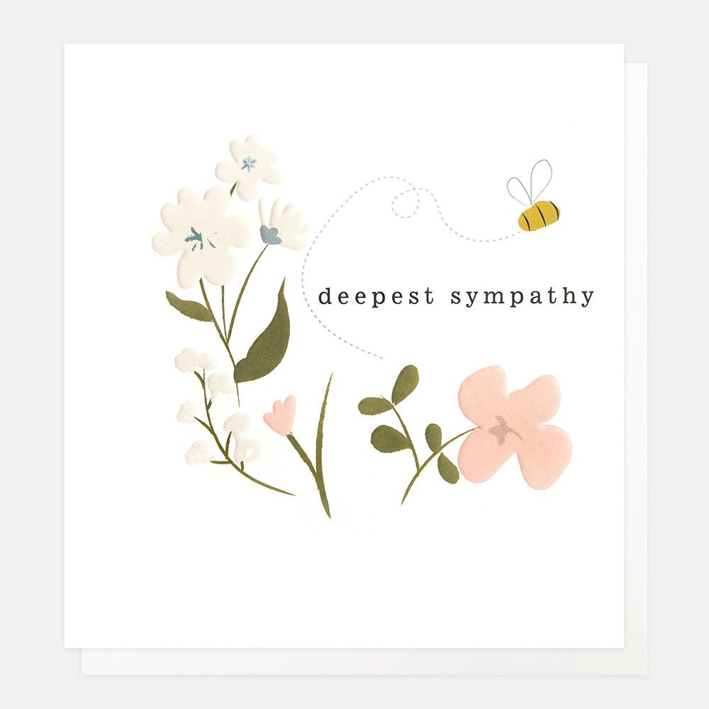 Deepest Sympathy Bee Card