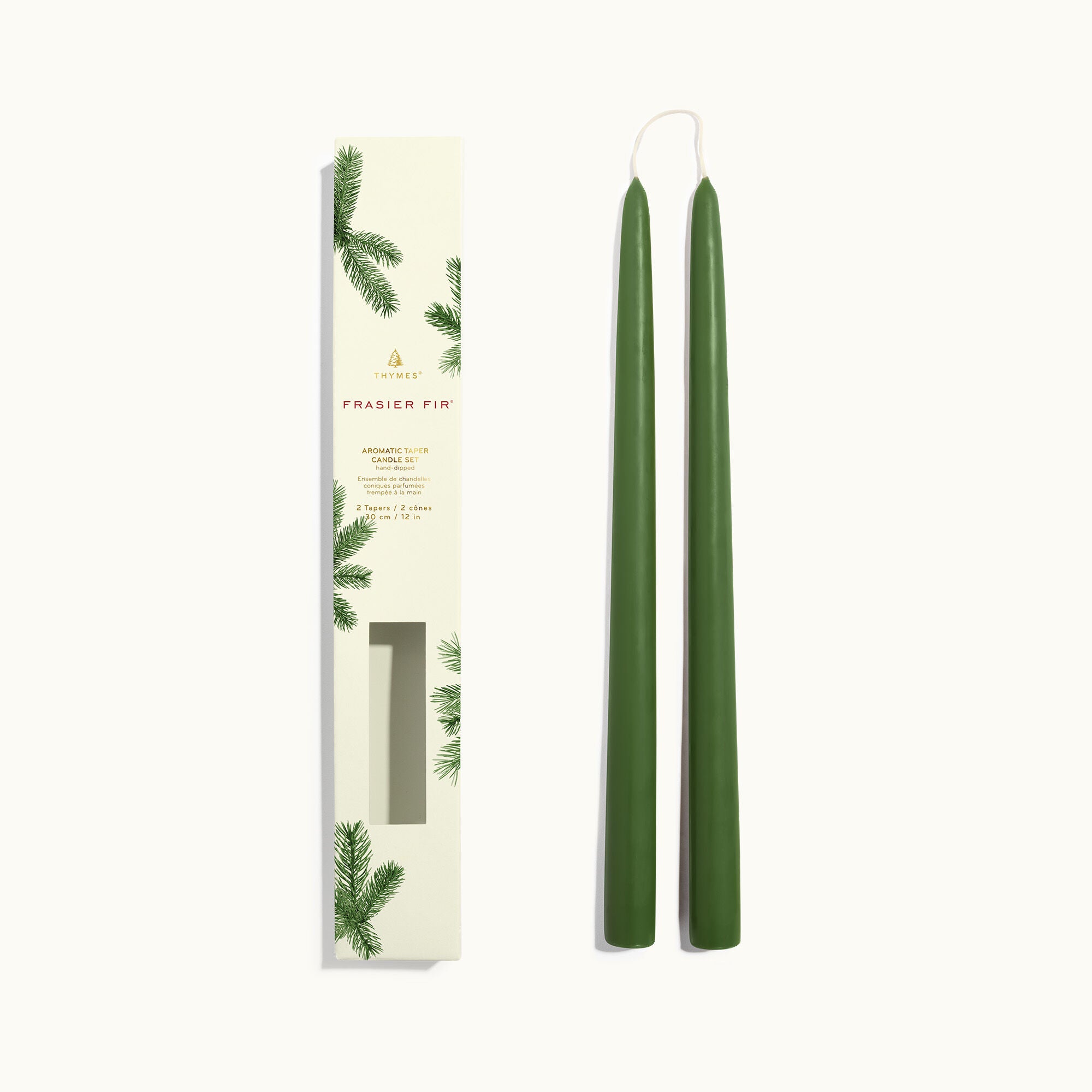 Thymes Frasier Fir Aromatic Taper Candle Set