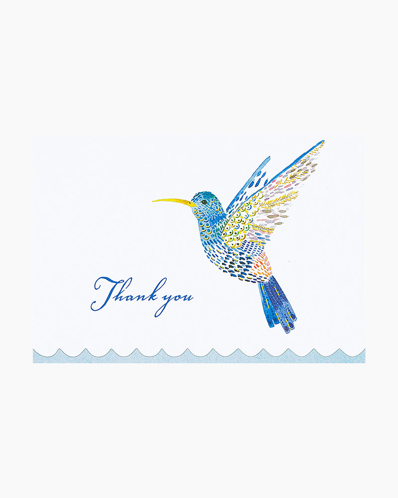 Watercolor Hummingbird Thank You Note Cards