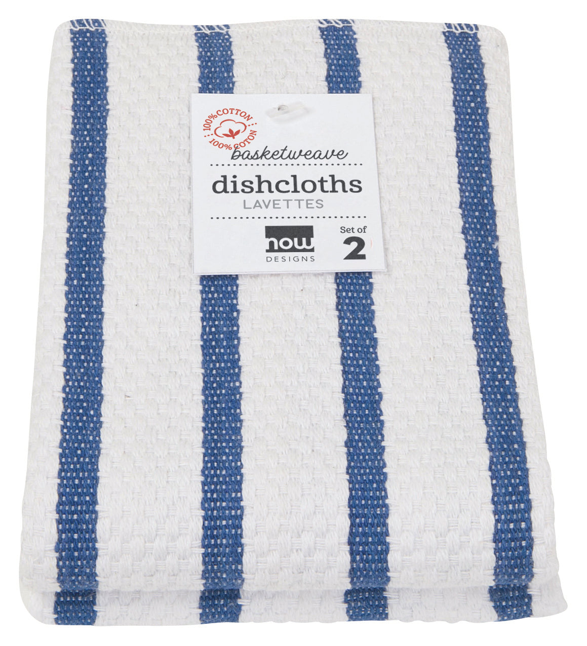 Basketweave Dishcloths Royal Blue (Set of 2)