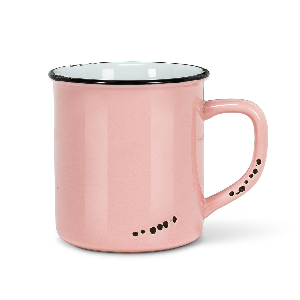 Enamel Look Mug - Pink
