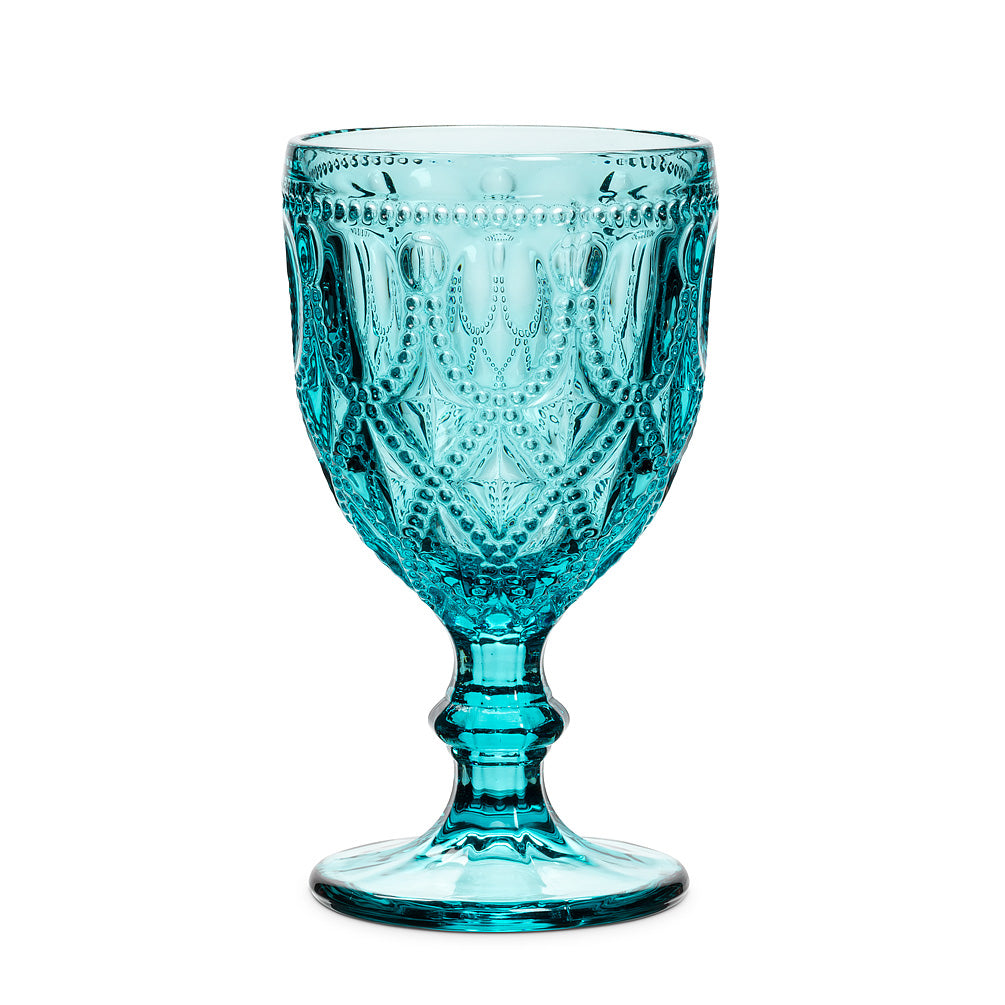 Jewel and Bead Pattern Wine Glass