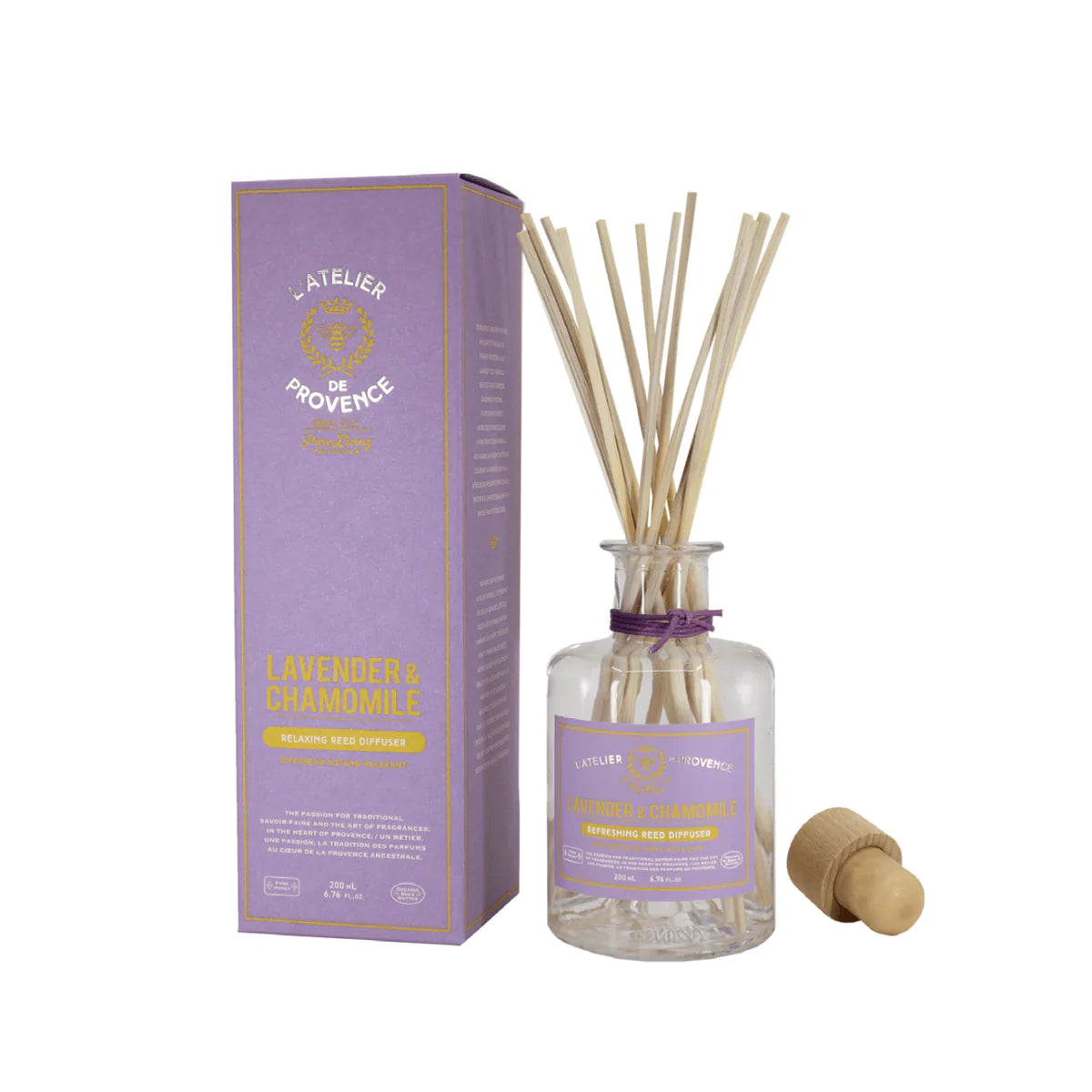L'Atelier de Provence - Lavender & Chamomile Relaxing Reed Diffuser