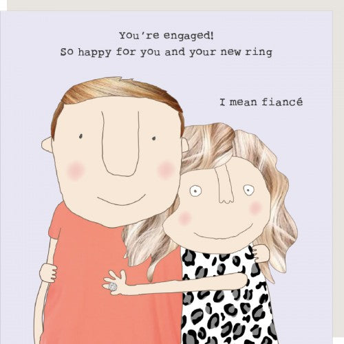New Ring Engagement Greeting Card