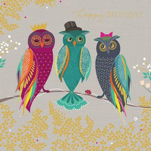 Owls Birthday Card