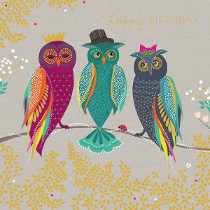 Owls Birthday Card