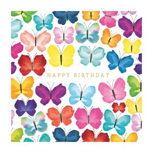 Butterflies Birthday Card