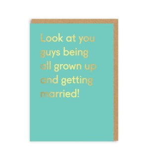 All Grown Up Wedding Card