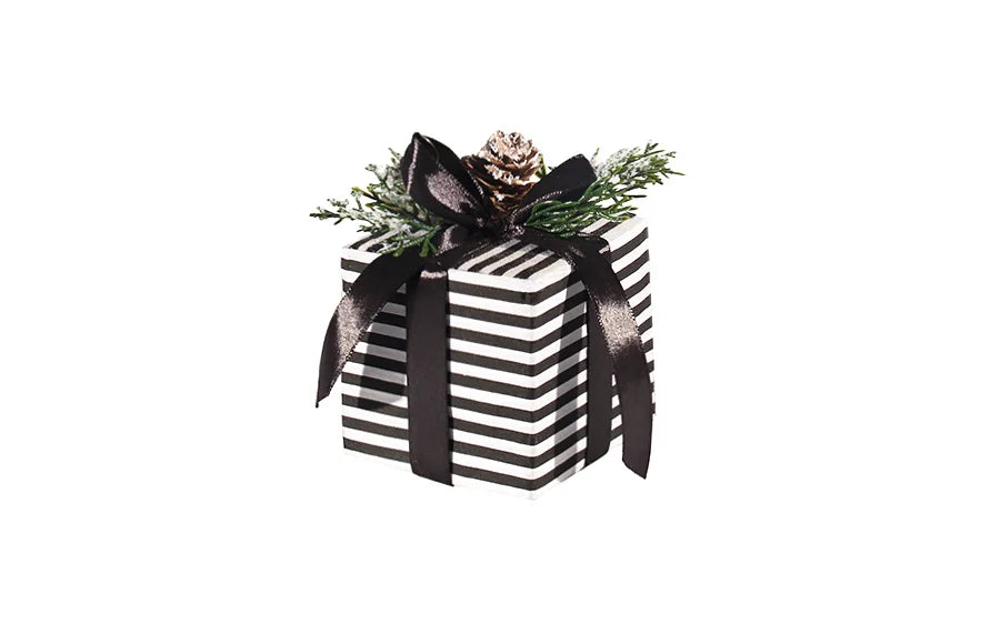 Black and White Box Ornament